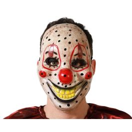 Masque de clown effrayant style vintage, visage en bois, avec taches et dents jaunes, pour soirée à thème ou spectacle Precio: 10.59. SKU: B1HWND8KMF