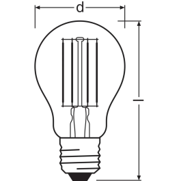 Ledvance/Osram [LVE-4099854060915] Ampoule LED Classic E27 7,5W 1055Lm 2700K 300° Dimmable - Blanc Très Chaud