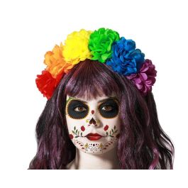 Diadème à Fleurs Multicolores Grandes pour Catrina Frida Kahlo - Déguisement Fête des Morts, Événement Artistique Precio: 1.728. SKU: B152TRRWPV