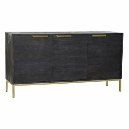 Buffet DKD Home Decor Noir Doré Bois de manguier 145 x 41 x 77 cm