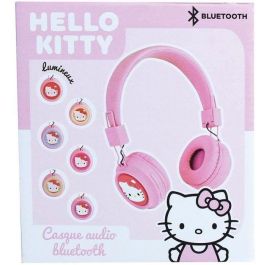 Jemini HELLO KITTY JEM1711542272249 Casque Bluetooth ajustable avec microphone, USB, câble audio