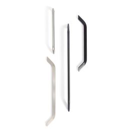 SYSTEM Poignée en Aluminium Modèle Siegen Noir et Nickel Brossé 320 mm