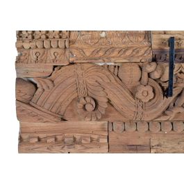 GINER Y COLOMER Armoire 2 portes en bois de manguier avec détails en bois récupéré, finition naturelle - 180 x 90 x 50 cm