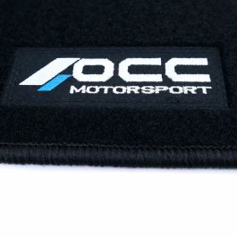 Set de tapis de voitures OCC Motorsport OCCPS0014LOG Noir Porsche 911 992 Velours 5 Pièces