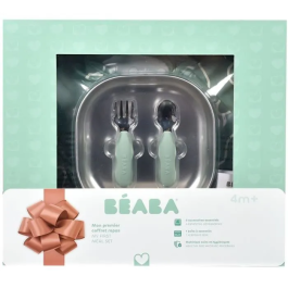 Beaba Coffret Cadeau 1er Repas Vert Sauge - Assiette Inox Incassable, Couverts Ergonomiques, Bavoir Évolutif et Boîte à Souvenirs - Pour Bébé dès 4 Mois Precio: 75.564. SKU: B19P65WJ5V