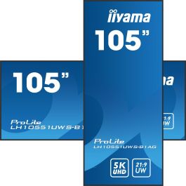 IIYAMA 265.9cm(105") LH10551UWS-B1AG 21:9 HDMI+DP+USB-C bl. retail (Speditionsversand)