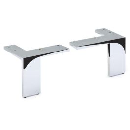 HERRAJES ALK Jeu de 4 Pieds Zamak Rocha-New H110 Finition Chrome