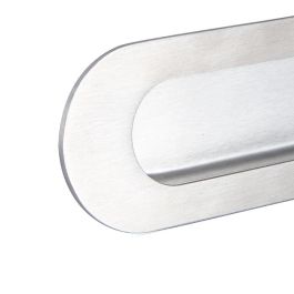 HERRAJES ALK Poignée encastrable pour porte coulissante 120x40 mm Acier inoxydable 304 Inox mat