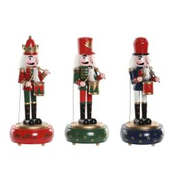 Décorations de Noël Home ESPRIT Multicouleur Casse-Noisette 10 x 10 x 30 cm