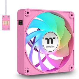 140mm Thermaltake CT140 EX Reverse ARGB Sync PC Cooling Fan Pink 3 Pack