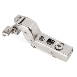 HERRAJES ALK Bisagra Clip CAM 105° pour portes profil aluminium finition Nickel fermeture amortie