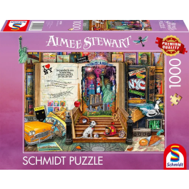 Schmidt Spiele Puzzle 1000 Pièces Souvenirs de New York - Jeu de Société et de Patience pour Adultes et Enfants à Partir de 12 Ans