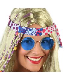 Gafas - Lunettes rondes bleues psychédéliques pour femme adulte, déguisement hippie années 60 Precio: 10.5. SKU: B1C6AV6P22
