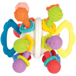 Nuby Anneau de dentition Twist Ball - Hochet de motricité avec textures pour gencives sensibles - Pour bébé dès 3 mois - Multicolore Precio: 30.696. SKU: B1JQDNTDA6