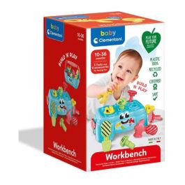 Clementoni Baby Taller de bricolaje Juego educativo con 3 herramientas y 6 accesorios