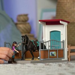 Schleich 42709 Horse Box Lisa y Storm, figurine de cheval et accessoires Horse Club, 5 ans