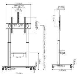 Support de table d'écran Vogel's 7410410 110"