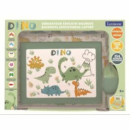 Lexibook LEX3380743108001 Ordinateur éducatif Bilingue Dinosaure 124 Activités (EN/FR)