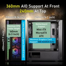 Boîtier ATX semi-tour BitFenix Apollo ARGB Noir