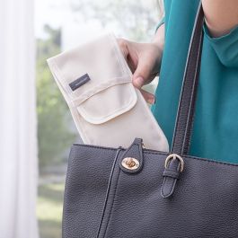 Ensemble de Pinceaux de Maquillage en Bois avec Trousse Miset InnovaGoods 5 Unités