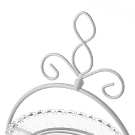 Coupe à fruits Blanc Transparent Verre 21 x 21 x 32 cm