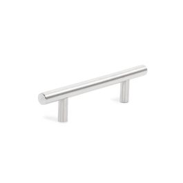 Trentadue Tirador Pireo Acero Inoxidable Mate, Minimalista, para Cajones y Armarios, Distancia 96mm