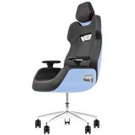 Thermaltake ARGENT E700 Siège Gamer PC - Fauteuil de Bureau avec Accoudoirs 4D, Poids Max 150 kg, Hauteur Utilisateur 170-190 cm, Cuir Noir et Bleu