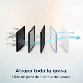 Hotte Conventionnelle Intégrable Cecotec Bolero Flux TIR 908000 Blanc Verre 90cm A++