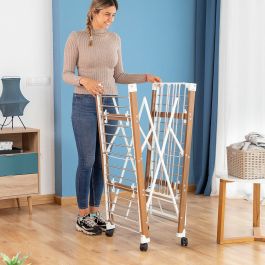 Étendoir Pliant Vertical à Roulettes Dreeyl InnovaGoods 38 Barres