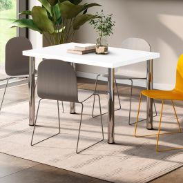 Emuca Plateaux de table, 1150x750, Peint en blanc, Bois