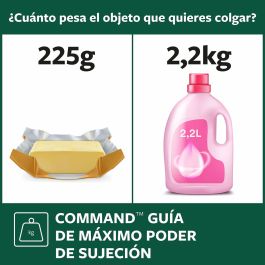 Crochet pour suspendre 3M Transparent Plastique (8 Unités)