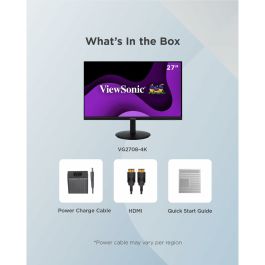 Monitor Gaming ViewSonic VG2708-4K 4K Ultra HD 27"