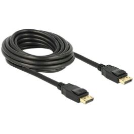 DeLOCK Câble DisplayPort 1.2 Mâle vers Mâle 5 m Noir - 4K UHD (3840 x 2160) - 21.6 Gbit/s - Version 1.2a