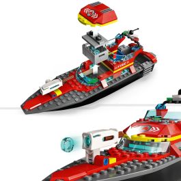 Set de construction Lego City 60373 The firefighters' rescue boat Multicouleur 144 Pièces