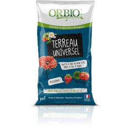 Orbio Terreau universel en sac de 70 L - Usage général polyvalent pour fleurs, légumes, arbustes et plantes en pot ou pleine terre Precio: 62.364. SKU: B1JSL39J2S