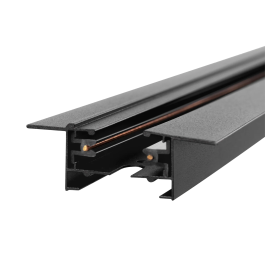 HO - Rail Monofasique LED 2M Noir Encastrable HO-218000CARRIL-N-2M-EM