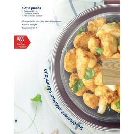 Sauteuse - Tous feux dont induction - ARTHUR MARTIN - AM3056 - Revetement céramique - Ø 24 cm - Couvercle et panier inox - Prune