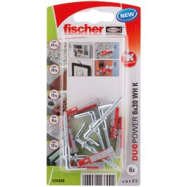 Pitons Fischer DuoPower 535000 Crampons Ø 6 x 30 mm 6 Unités Precio: 9.5000004. SKU: S7905788