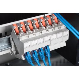 DIGITUS Hutschinenadapter für Keystone Module IP20 Beschrift
