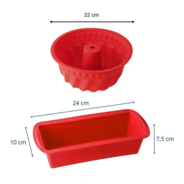 Dr Oetker Moule Flexxibel Love pour Kougelhopf et Pâtisseries, Silicone, Rouge