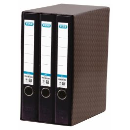 Reliure à anneaux Elba 100580060 Noir A4 3 Unités