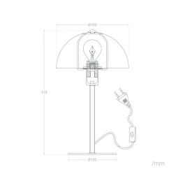 SKD Lampe de Table Atlantic City T1007 E27