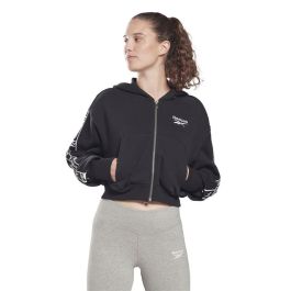 Veste de Sport pour Femme Reebok Tape Pack Full Zip W Noir