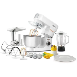 Robot pâtissier Sencor STM 3760WH, 1000 W, bol inox 4.5 L, 6 vitesses, fonction pulse et accessoires avancés Precio: 176.208. SKU: B15NCKMXGG