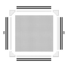 Moustiquaire Schellenberg Magnétique Avec cadre Fibre de Verre Blanc (100 x 120 cm)