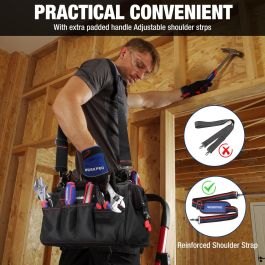 Sac à outils Workpro 30 x 18 x 20 cm Plastique 30 L