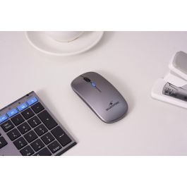 Bluestork M-WL-OFF105 Souris sans fil Silencieuse Bluetooth ou 2.4 GHz Gris/Noir