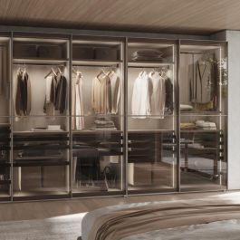 Emuca Rack avec glissières à extension totale et à fermeture douce pour accessoires d'armoire Quartz, 612-638mm, Aluminium et plastique, Titane