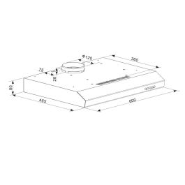 Hotte standard Cecotec Flux CM 602100 Noir