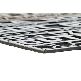 Paillasson DKD Home Decor Argenté Doré Caoutchouc 2 Unités Urbaine (75 x 45 x 0,5 cm)